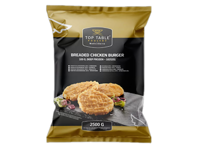 Top Table Kyllinge Burger (100g) - 2,5 kg