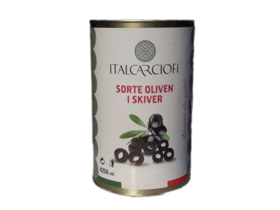 Oliven Sorte i Skiver - 4250 ml