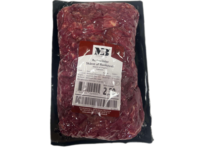 Kødstrimler Flanksteak - 2,5 kg