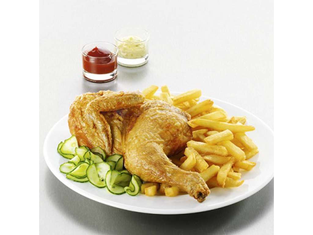 Stegt Halv Kylling (450g) - 10 kg