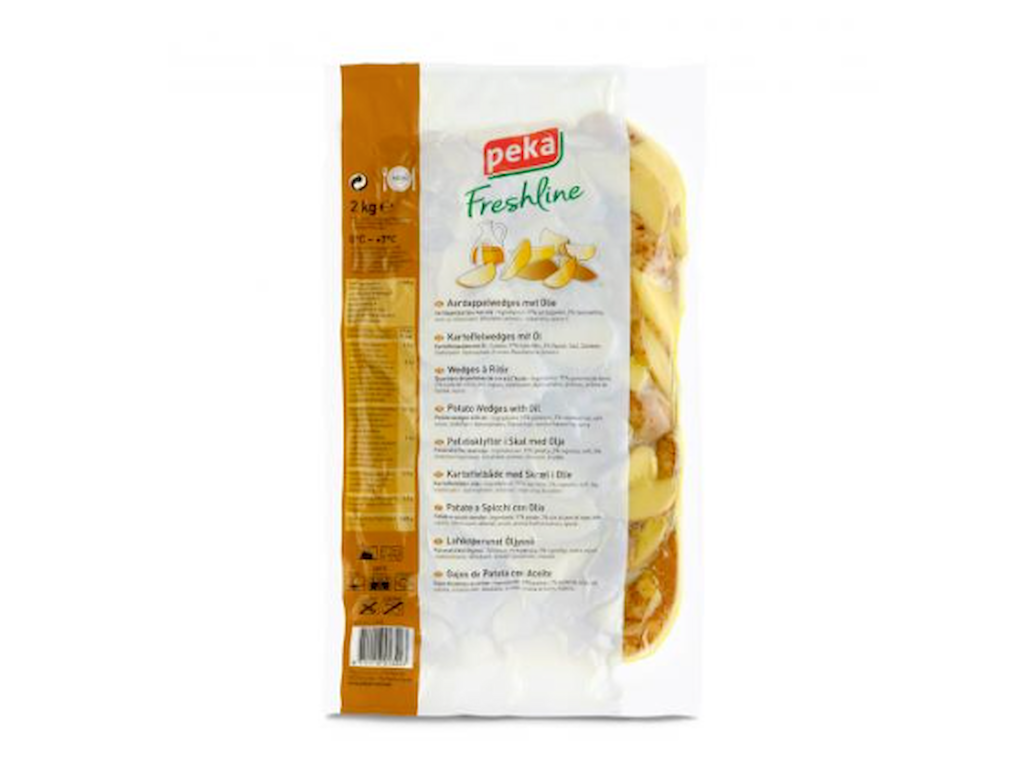 Kartoffelbåde med skræl i olie - 2kg