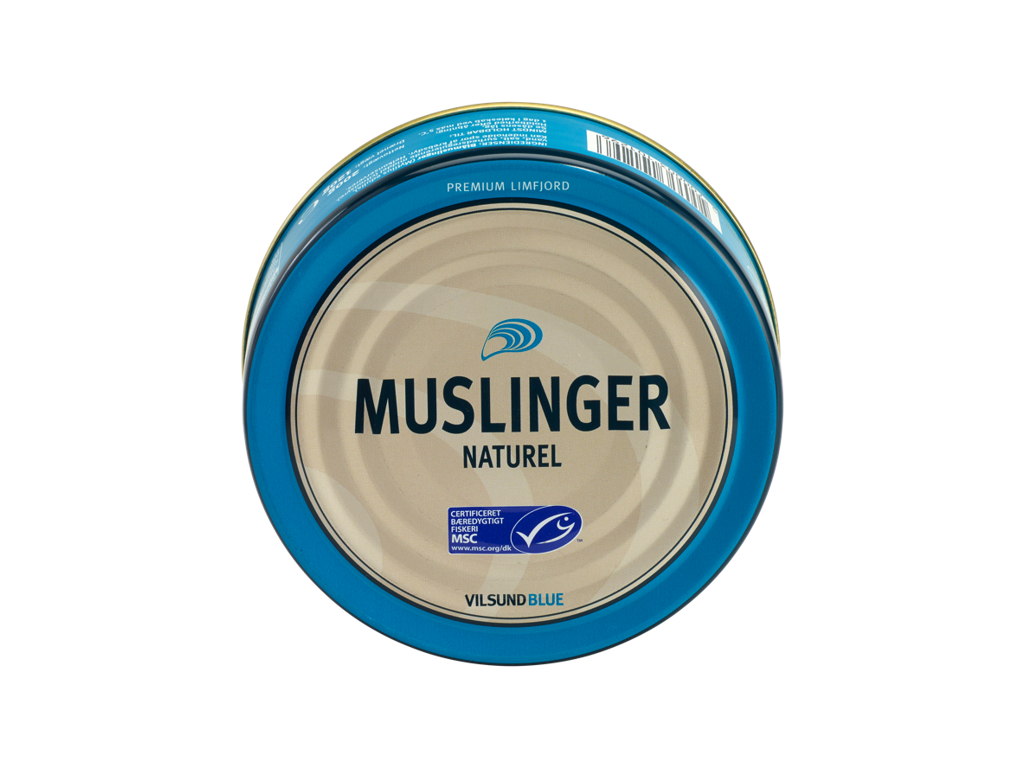 Muslinger Naturel i Dåse - 200 g