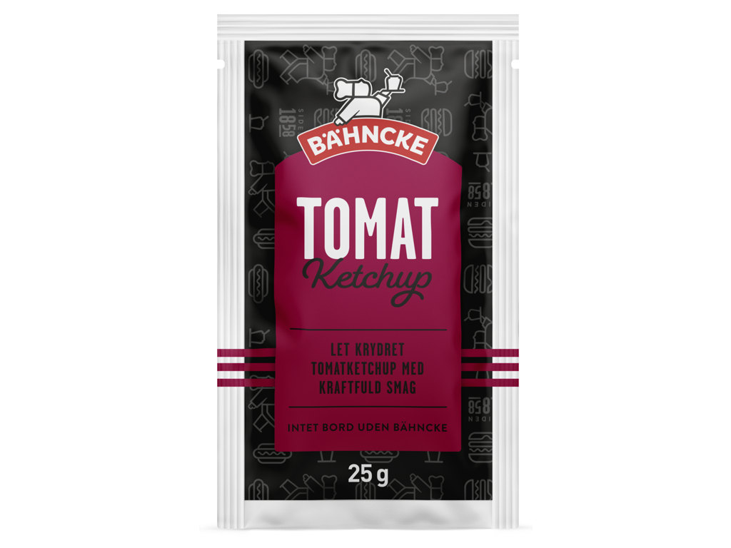 Bähncke Tomat Ketchup (25g) - 126 stk