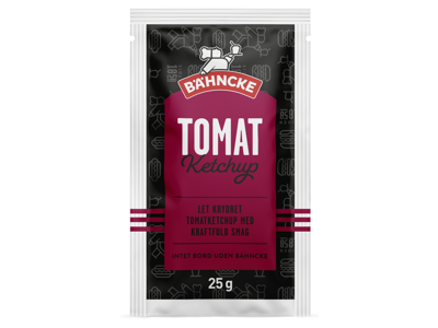 Bähncke Tomat Ketchup (25g) - 126 stk