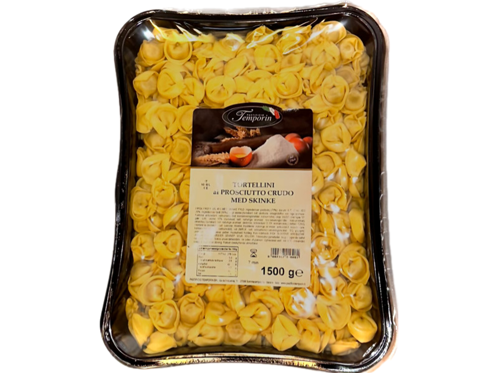 Tortellini frisk m. skinke - 1 kg