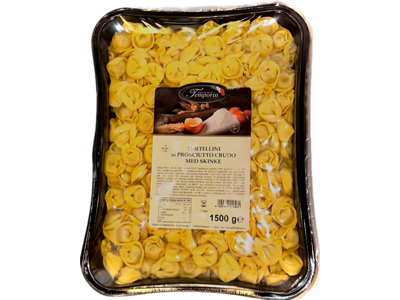 Tortellini frisk m. skinke - 1 kg