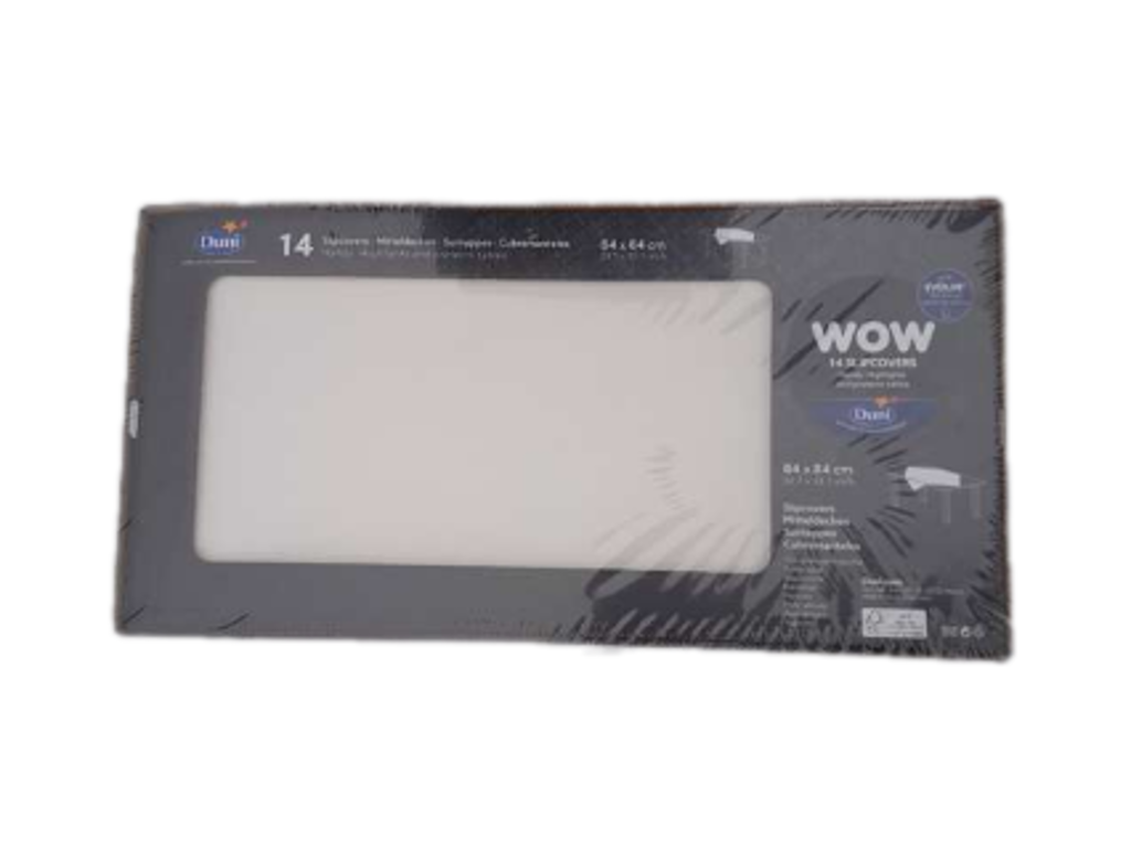 Bord Dug Hvid (84x84) - 14 stk