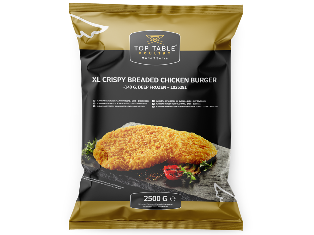 Top Table Kyllinge Burger (140g) - 2,5 kg