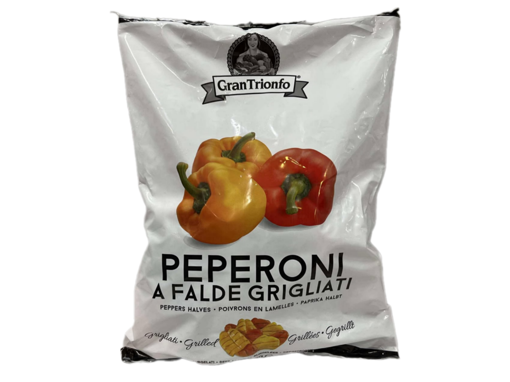 Grillede Peberfrugter i Skiver - 7 kg