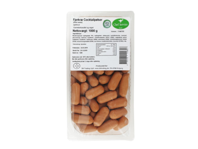 Kalkun Cocktailpølser - 1 kg
