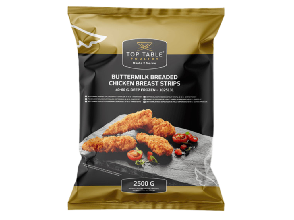 Top Table Buttermilk Kyllinge Strimer - 2,5 kg