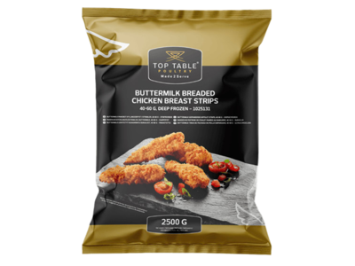 Top Table Buttermilk Kyllinge Strimer - 2,5 kg