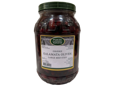 Kalamata Oliven m. sten Jumbo - 2 kg