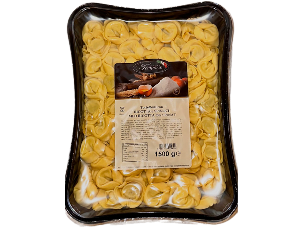 Tortellini frisk m. spinat - 1 kg