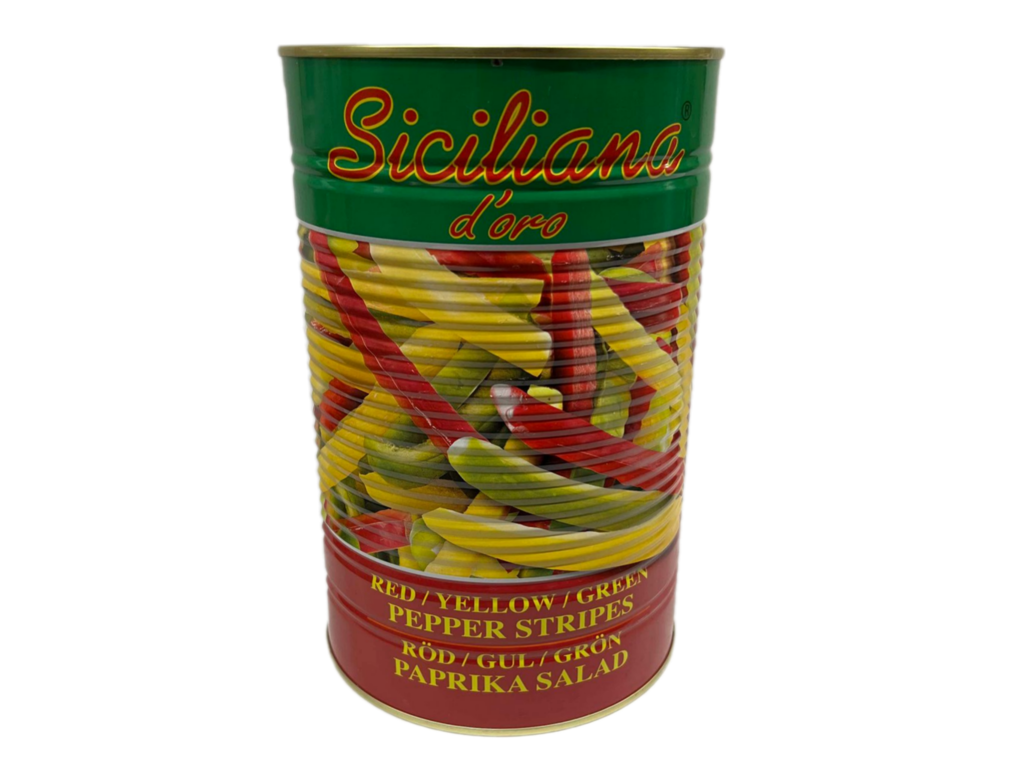 Paprika Strimler 3-farvet - 4,2 kg