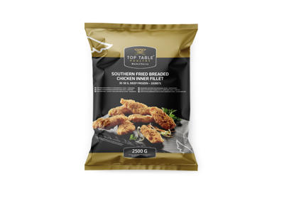 Inderfilet Southern Paneret (40-60g) - 2.5 kg