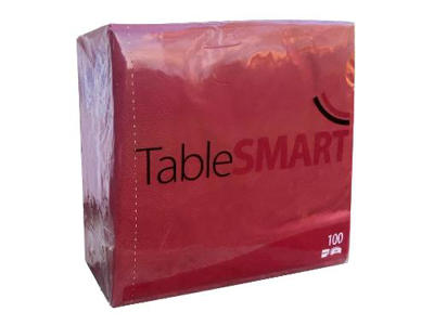 Servietter Bordeaux 3-Lag (40x40cm) - 100 stk
