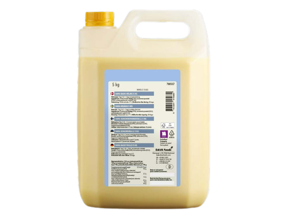 Hele æg i dunk - 5 kg