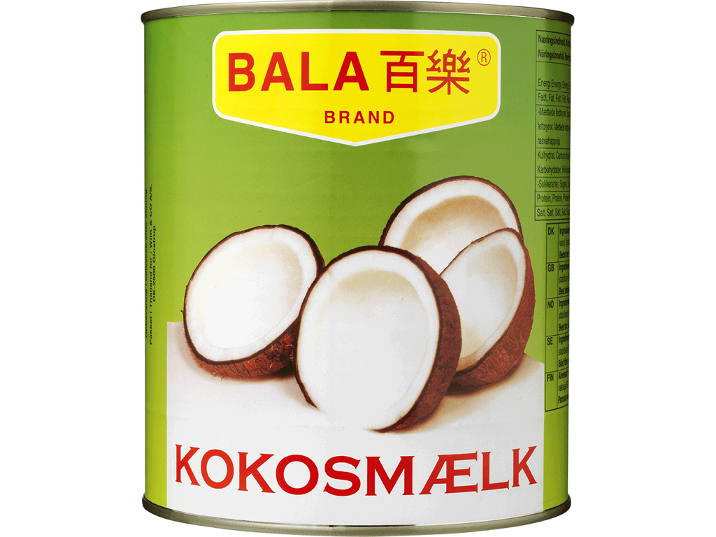 Kokosmælk (dåse) - 3 kg