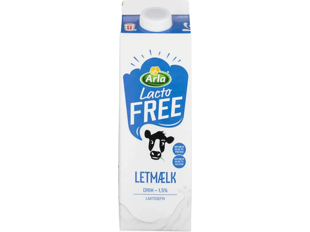 Arla Letmælk Laktosefri - 1 L