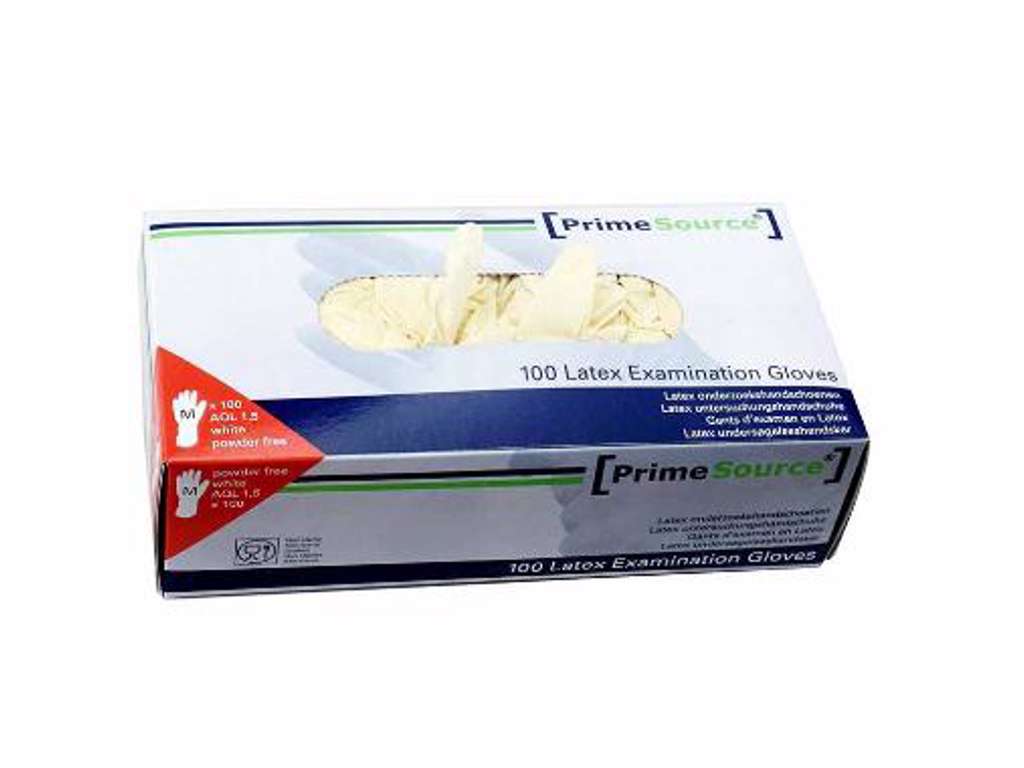 Latex Handske (Str. M) - 100 stk