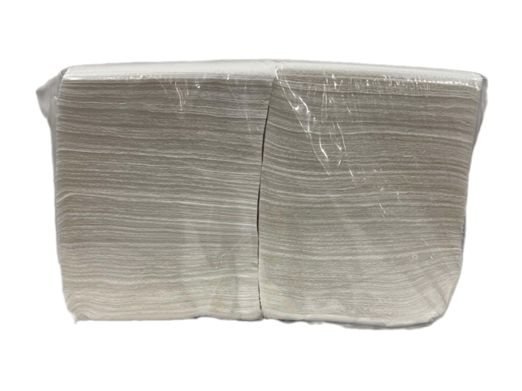 Servietter Hvid (24x24cm) 1-Lags - 500 stk