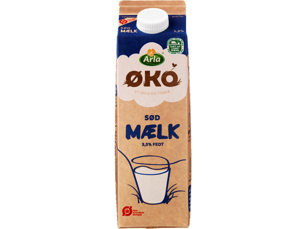Arla ØKO Sødmælk - 1 L