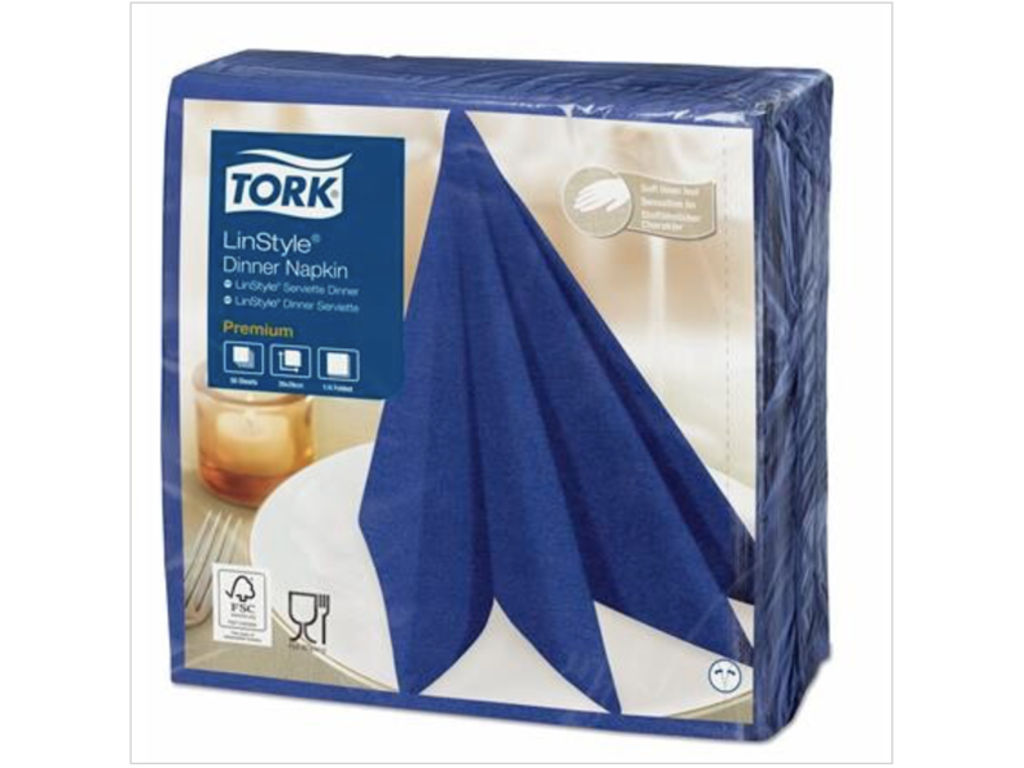 Servietter Blå 3-Lags (39x39cm) - 100 stk