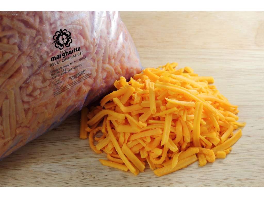Cheddar Ost Revet (48+) - Pr kg