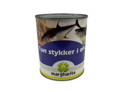 Tun Stykker i Olie - 800 g