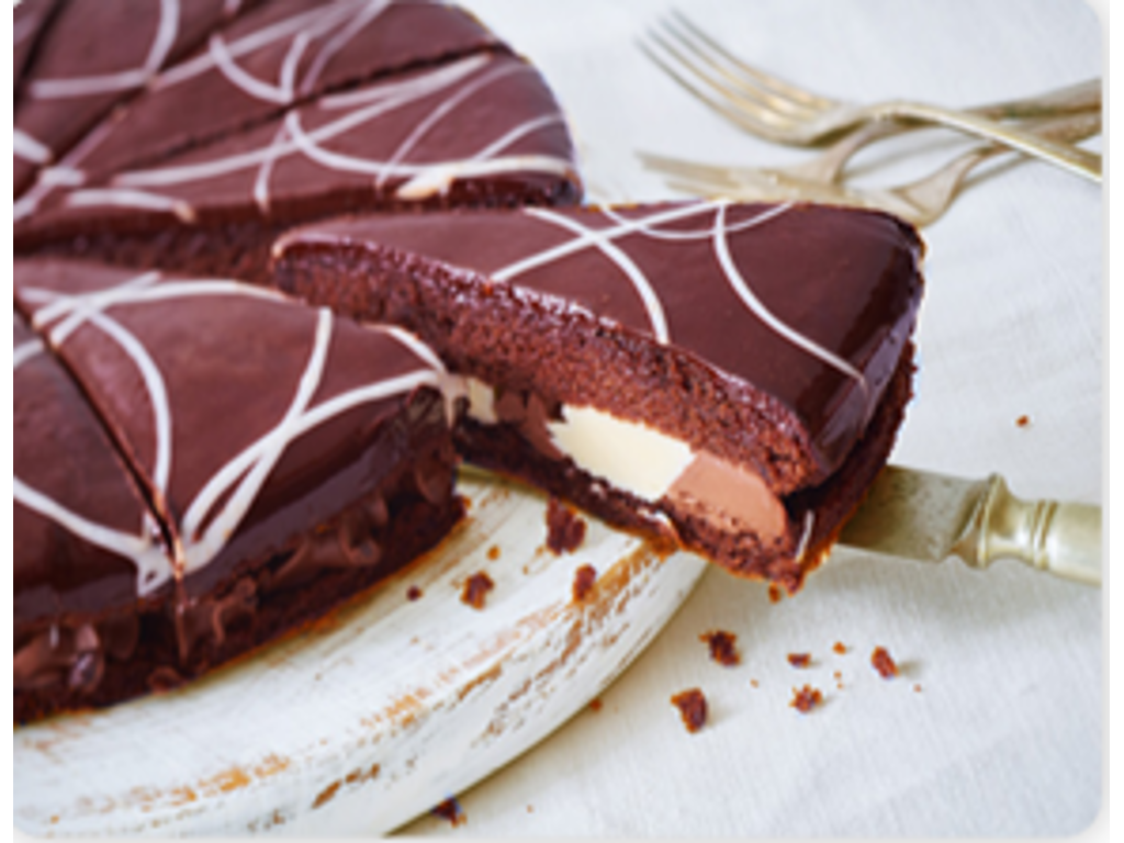 Chokolade Fantasy Kage (skåret) - 1100g