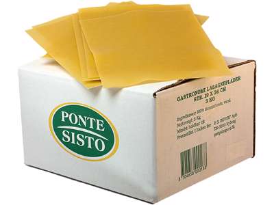 Lasagneplader 24x18 cm - 3 kg