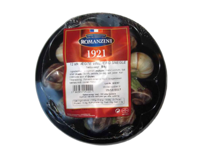 Snegle Agat m. Hvidløgssmør - 336 g