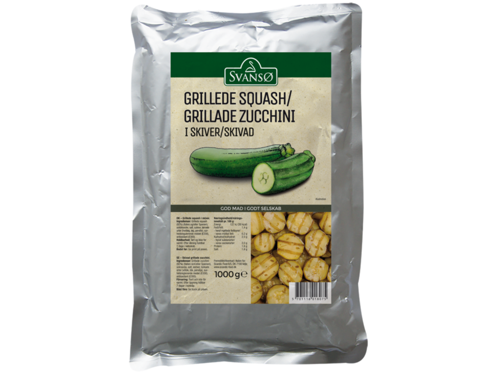 Grillede Squash i Skiver Svansø - 1 kg