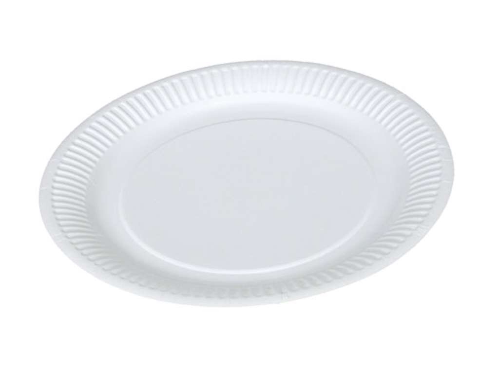 Paptallerken (23 cm) - 100 stk