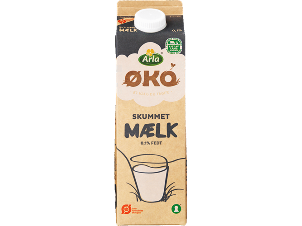 Arla ØKO Skummetmælk - 1 L