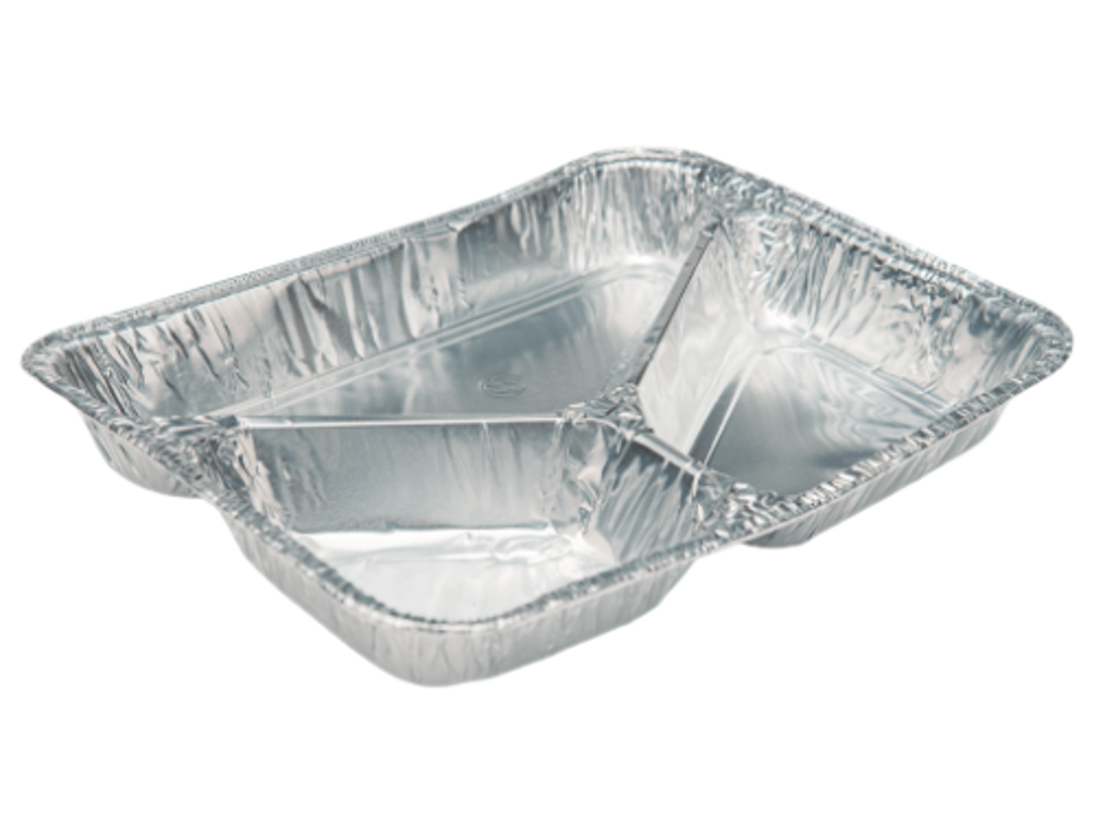 Alubakke 3-Rums - 100 stk