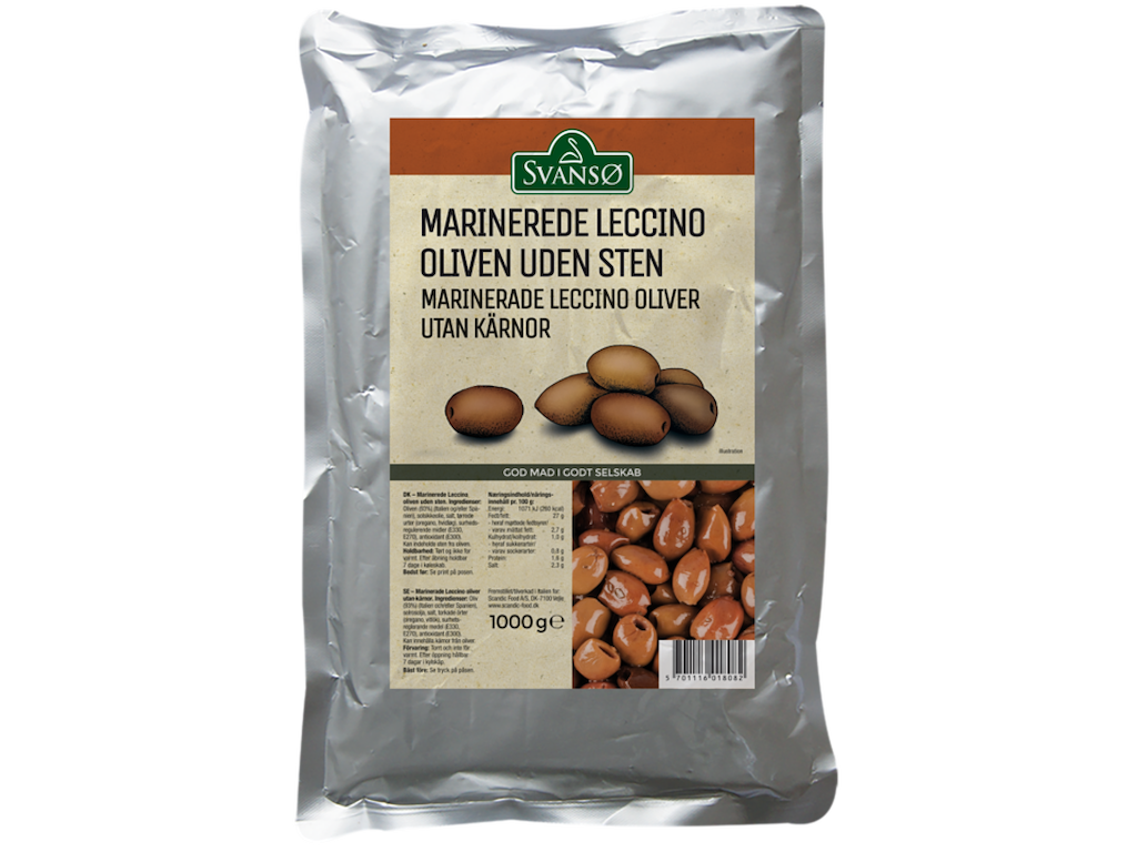 Oliven Marinerede Leccino - 1 kg