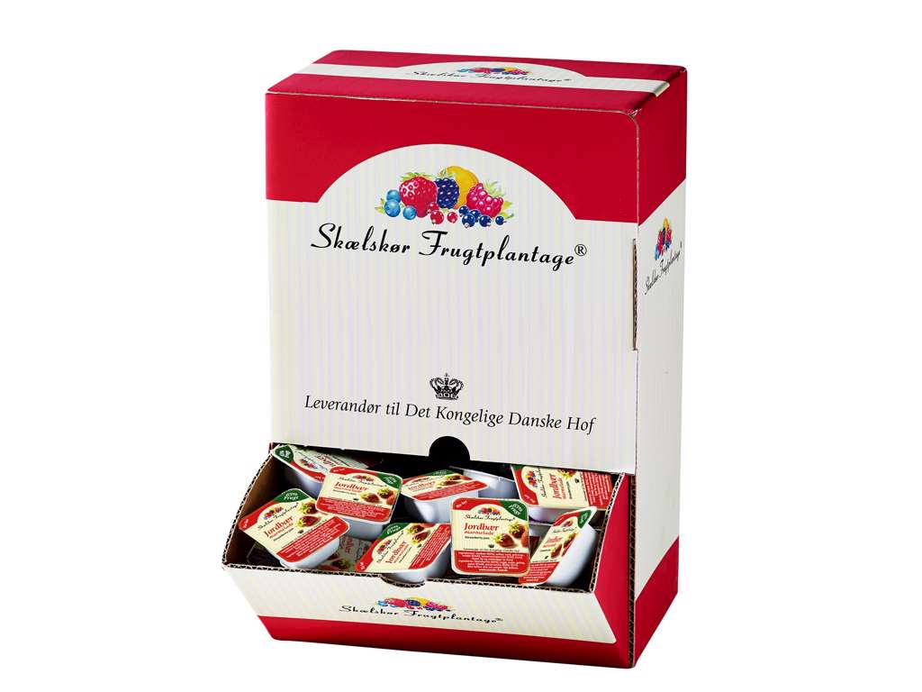 Jordbær marmelade - 128 x 20 gr