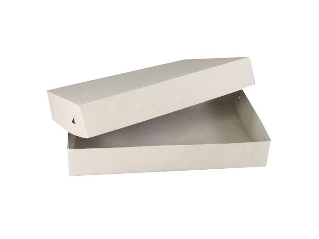 Smørrebrødæske Grå (440x305x70mm) - 100 stk
