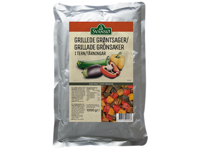 Grillede Grøntsager i Tern - 1 kg