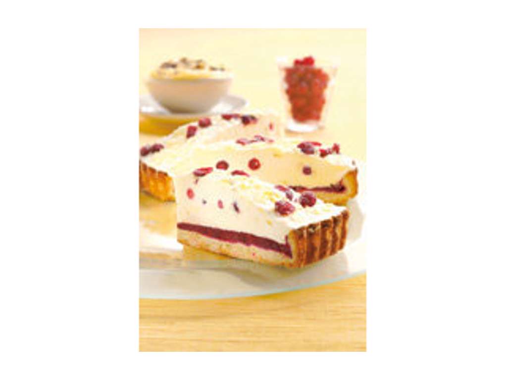 Hvid Chokoladetærte m. Bær - 1400 g