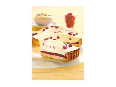 Hvid Chokoladetærte m. Bær - 1400 g