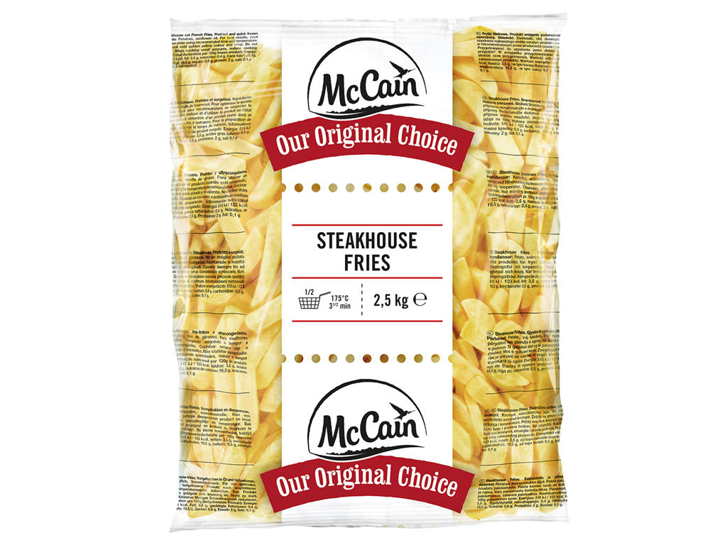 McCain Steakhouse Fries - 5 x 2,5 kg
